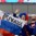 MINSK, BELARUS - MAY 16: Fans cheer on Team Slovakia during preliminary round action at the 2014 IIHF Ice Hockey World Championship. (Photo by Andrea Cardin/HHOF-IIHF Images)

